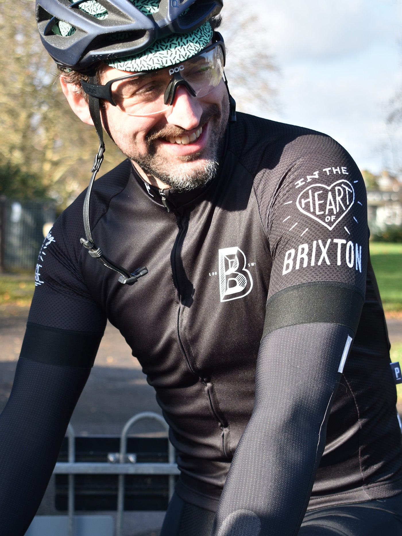 Brixton Brewery x Paria Black & White Megawatt Cycling Jersey
