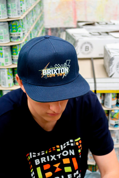 Brixton Brewery x Brixton Streetware Navy Blue Snapback Cap