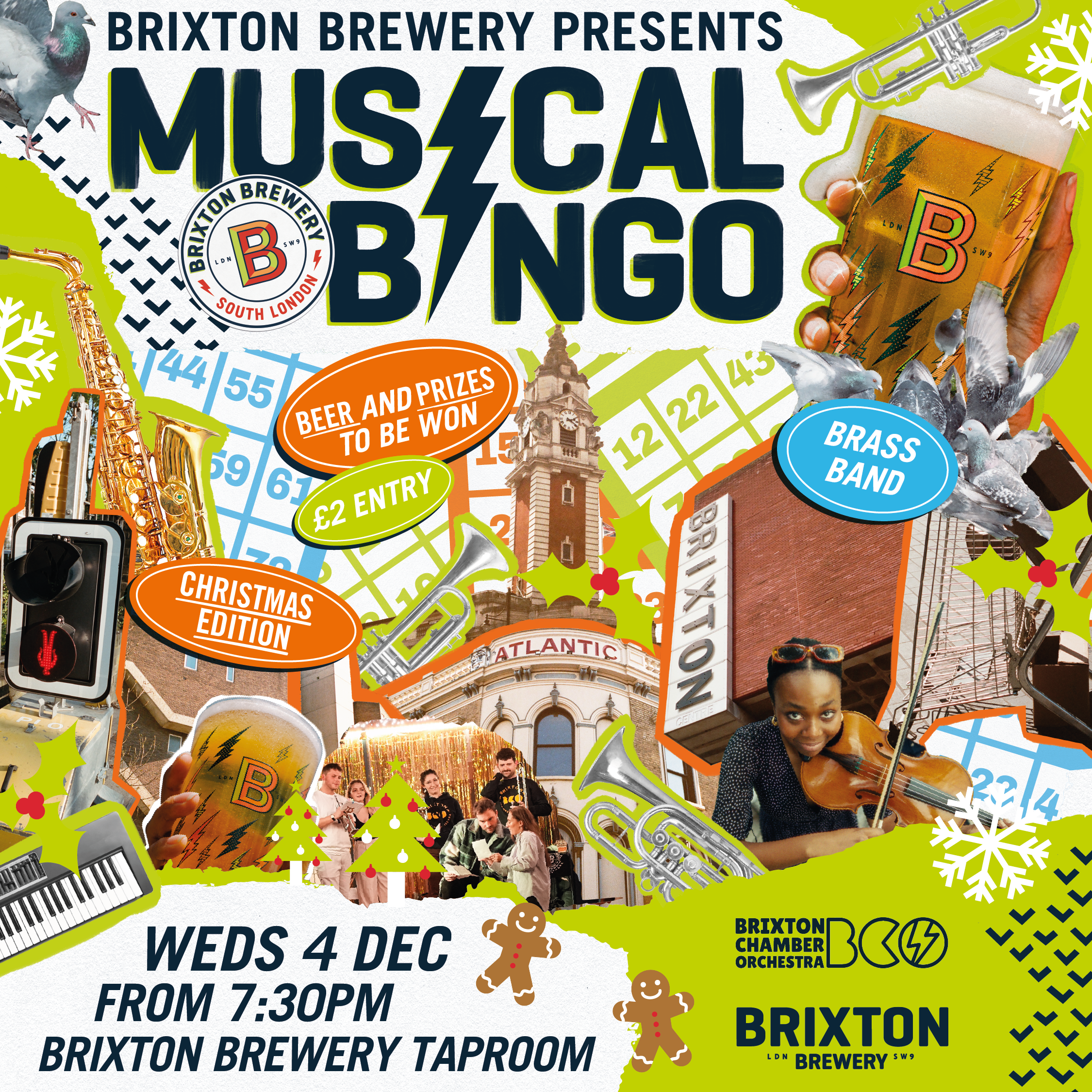 Musical Bingo @ Brixton Brewery Taproom with Brixton Chamber Orchestra