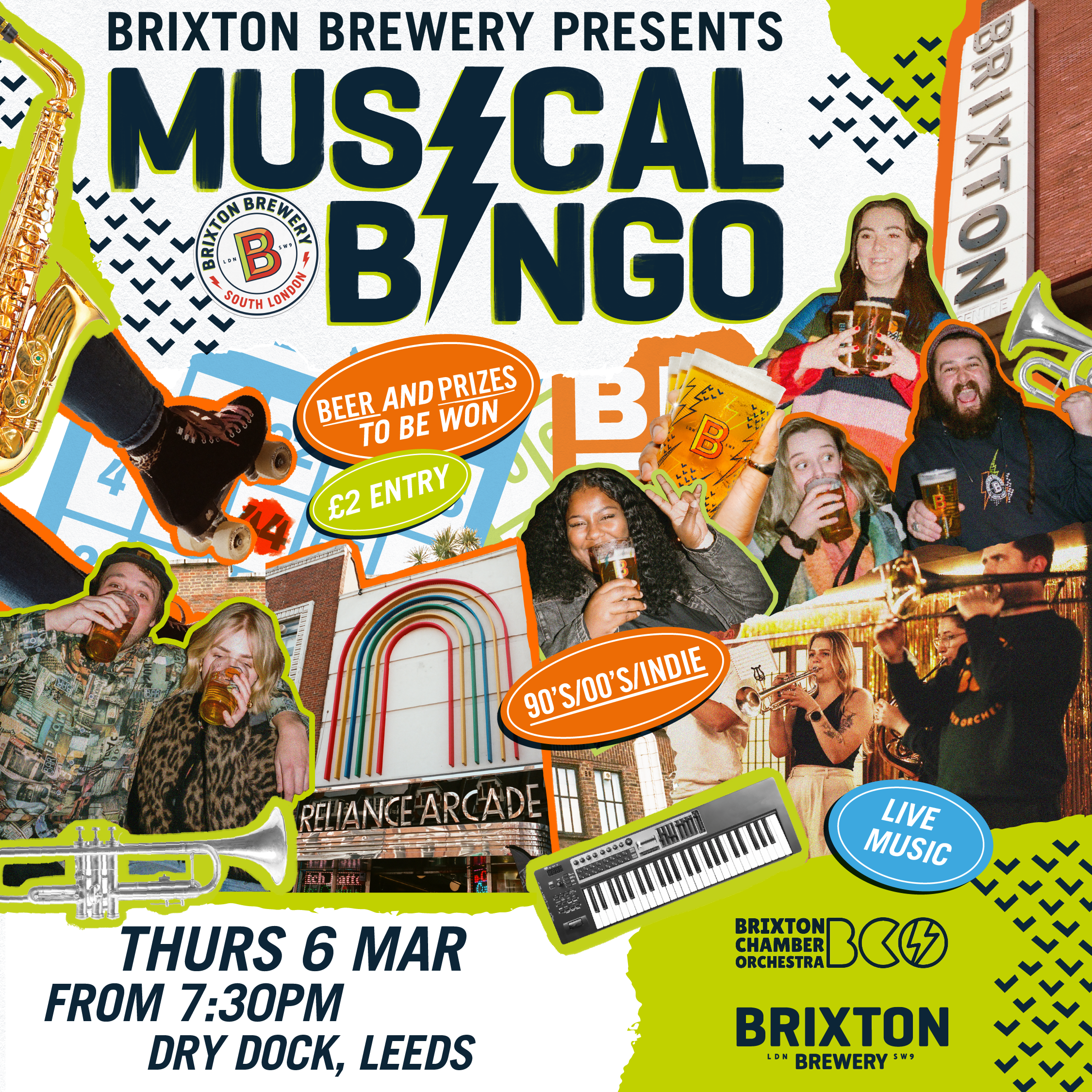 Musical Bingo @ The Dry Dock LEEDS with Brixton Chamber Orchestra LIVE!