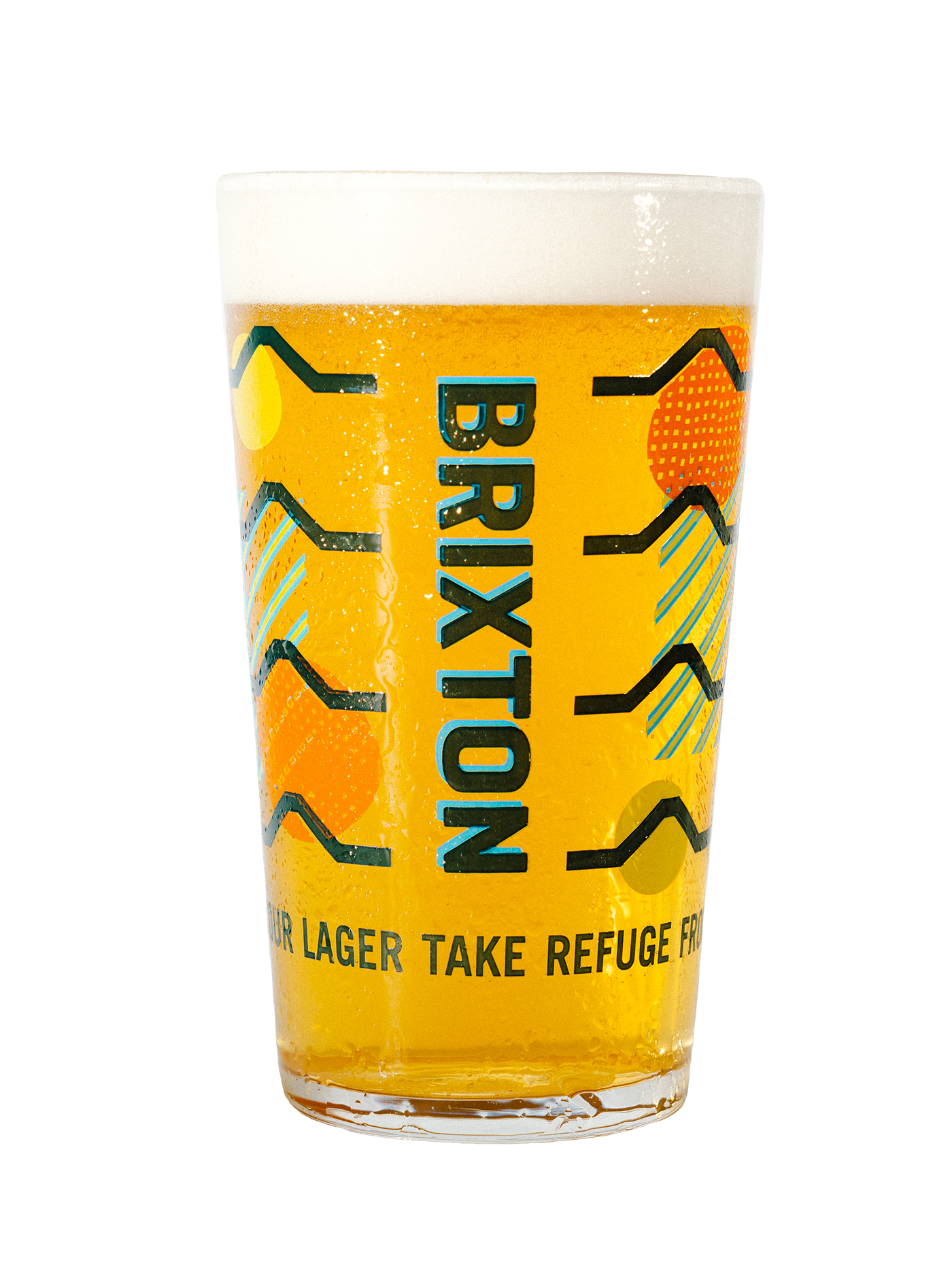 Brixton Brewery Coldharbour Lager Pint Glass