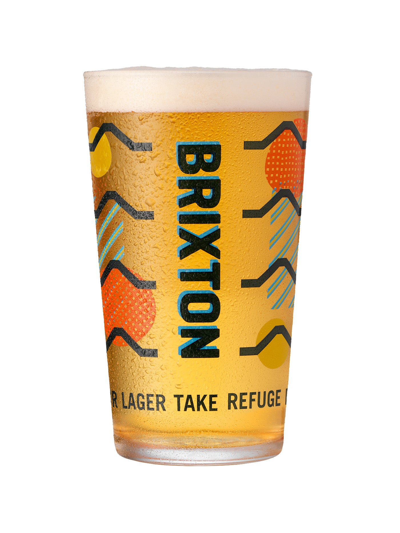 Brixton Brewery Coldharbour Lager Pint Glass