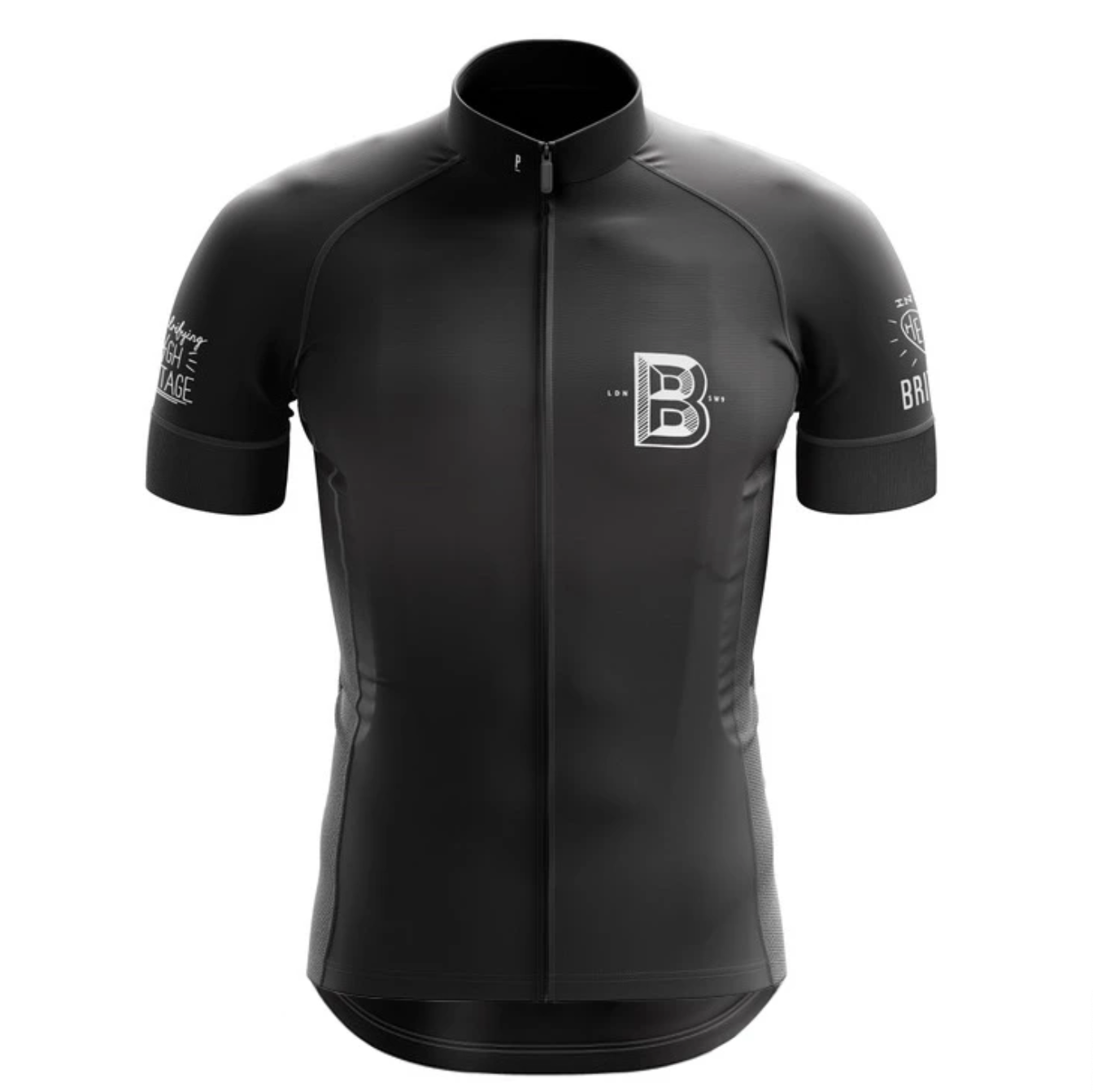 Black and online white cycling jersey