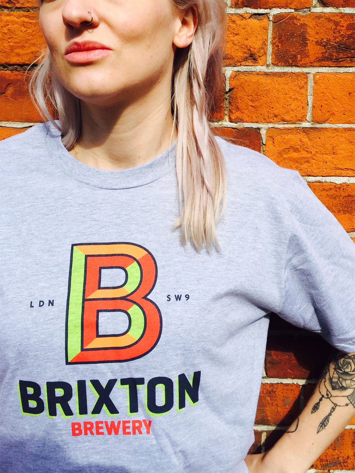 Brixton Brewery Grey T-Shirt