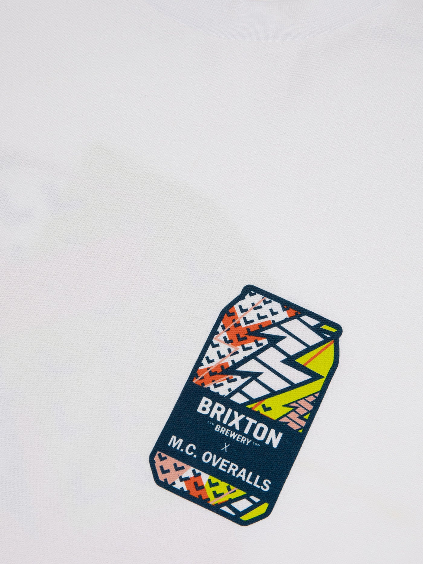 Brixton Brewery x M.C.Overalls L/S T-Shirt White